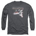 thumbnail image 1 of Battlestar Galactica Mark Ii Viper Long Sleeve Adult 18/1 T-Shirt-Charcoal, 1 of 1