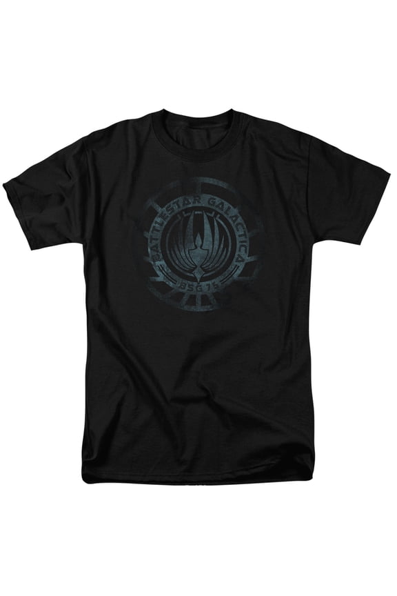 Battlestar Galactica (New) Faded Emblem Officially Licensed Adult T-Shirt L