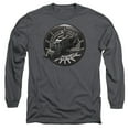 thumbnail image 1 of Battlestar Galactica Raptor Squadron Long Sleeve Adult 18/1 T-Shirt-Charcoal, 1 of 1