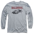 thumbnail image 1 of Battlestar Galactica Ship Logo Long Sleeve Adult 18/1 T-Shirt-Athletic Heather, 1 of 1