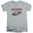 thumbnail image 1 of Battlestar Galactica Ship Logo S/S Adult V-Neck T-Shirt 30/1 T-Shirt-Athletic Heather, 1 of 1