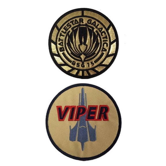 Battlestar Galactica Uniform/Costume 3.5" Patch Set of 2