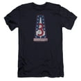 thumbnail image 1 of Battlestar Galactica Vigilantes Badge Premium Canvas T-Shirt Adult Slim Fit 30/1-Navy, 1 of 1