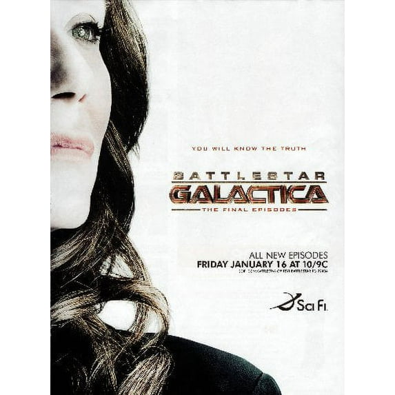 Battlestar Galactica poster Metal Sign 8inx 12in Print on Metal 8x12 Square Adults Z Posters