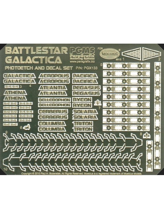 Battlestar Pegasus Landing Bay Photoetch Set