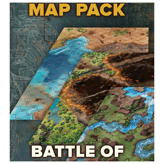 Battletech: Battle of Tukayyid: Map Pack - Board Game Maps By Catalyst Game Labs