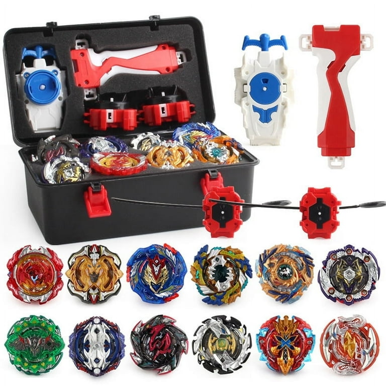 XTEILC Battling Top Burst Gyro Toy Set, 12 Spinning Tops, 3