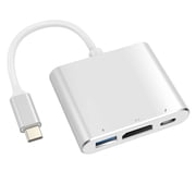 Battony USB C to HDMI Adapter USB Type C Adapter Multiport AV Converter with 4K HDMI Output USB C Port & USD3.0 Fasting Charging Port Compatible for MacBook Pro MacBook Air 2019/2018 iPad Pro 2019