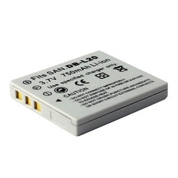 Battpit: Camcorder Battery Replacement for Sanyo DB-L20AU (750 mAh) DB-L20 3.7 Volt Li-ion Camcorder Battery