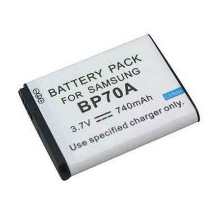 Battpit: Digital Camera Battery Replacement for Samsung ST61 (740 mAh) BP-70A 3.7 Volt Li-ion Digital Camera Battery