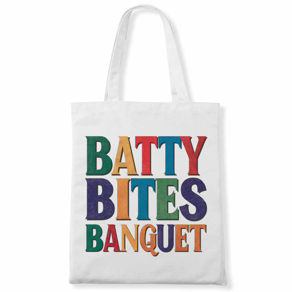 Batty Bites Banquet Lazy Halloween Costume Funny Ghost Pun Canvas Bag