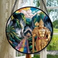 thumbnail image 1 of Batu Caves Stained Glass Ornament 2025, Travel Landmark Christmas Decoration, Holiday Keepsake Gift, Collectible Souvenir, Glass Look Hanging Decor, Xmas Tree Decoration, World, 1 of 6