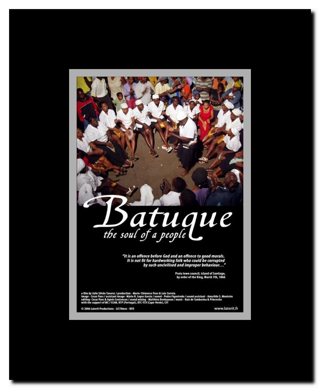 Batuque l'?me d'un peuple Framed Movie Poster