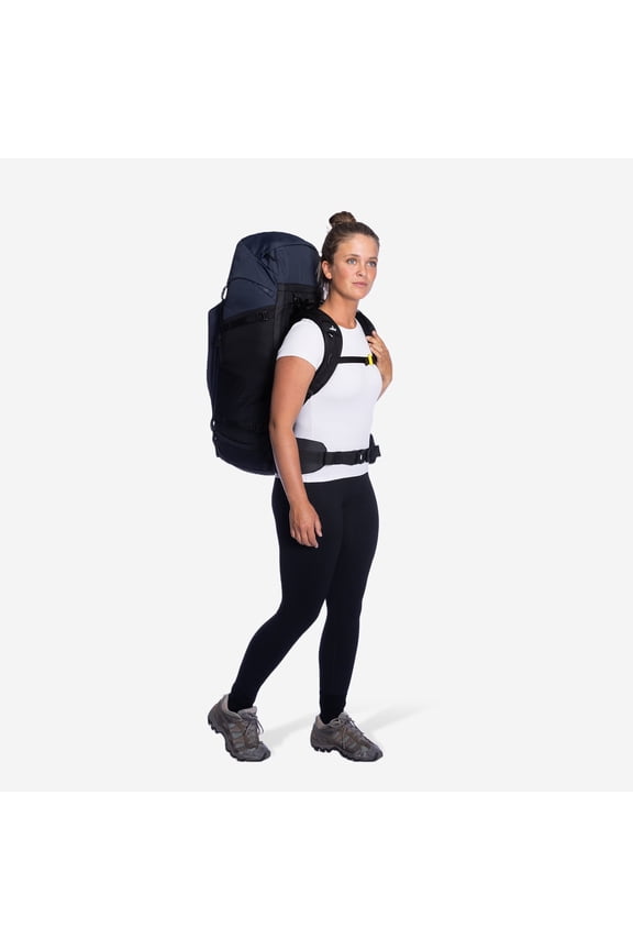 Batura Premium 55L Hiking Backpack, Lightweight Travel & Camping Rucksack with Rain Cover, Dark Navy