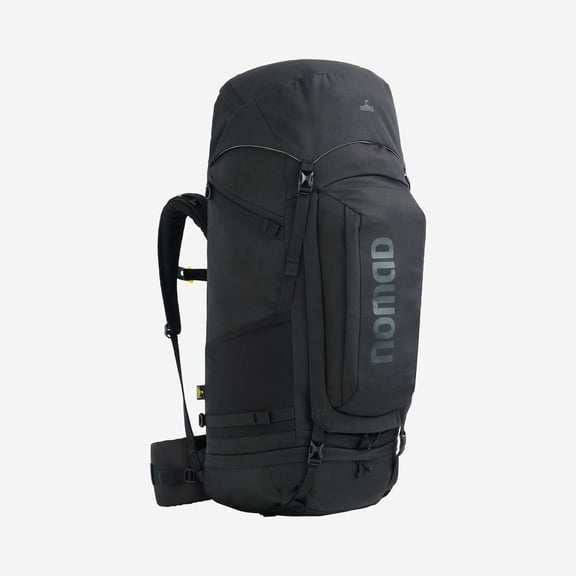 Nomad Batura Premium 70L Hiking Backpack, Lightweight Travel & Camping Rucksack with Rain Cover, Black