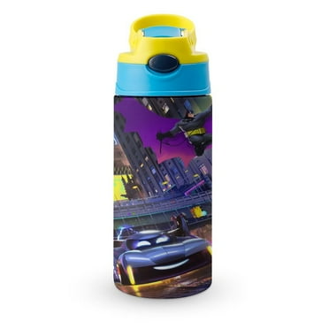 Batwheel Kids Water Bottle with Straw Lid 12oz Stainless Steel Insulated Water Reusable Leak Proof Water Bottle for School