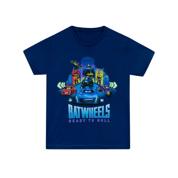 Batwheels Boys T-Shirt Blue Sizes 3T-14