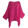 thumbnail image 1 of Batwing Tops for Women 3/4 Sleeve Loose Blouse Summer Solid Color O-Neck Casual Comfy Lounge Shirts Tunic Tees Tops, 1 of 4