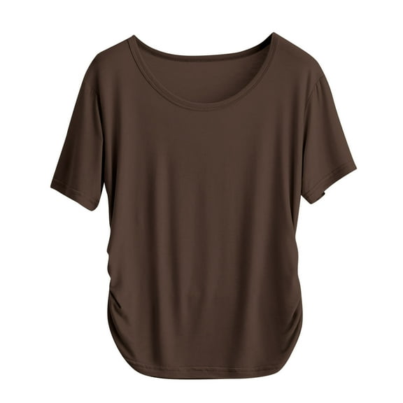 Batwing Tops for Women – Oversized Casual T-Shirt with Banded Waist
