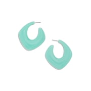 Baublebar Cleone Contoured Geometric Drop Earrings   Blue
