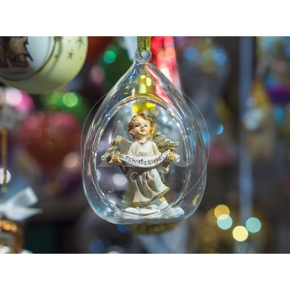 Baubles for Sale in the Bamberg Christmas Market, Germany, Unframed Photographic Print Wall Art by Jon Hicks Sold by ArtCom