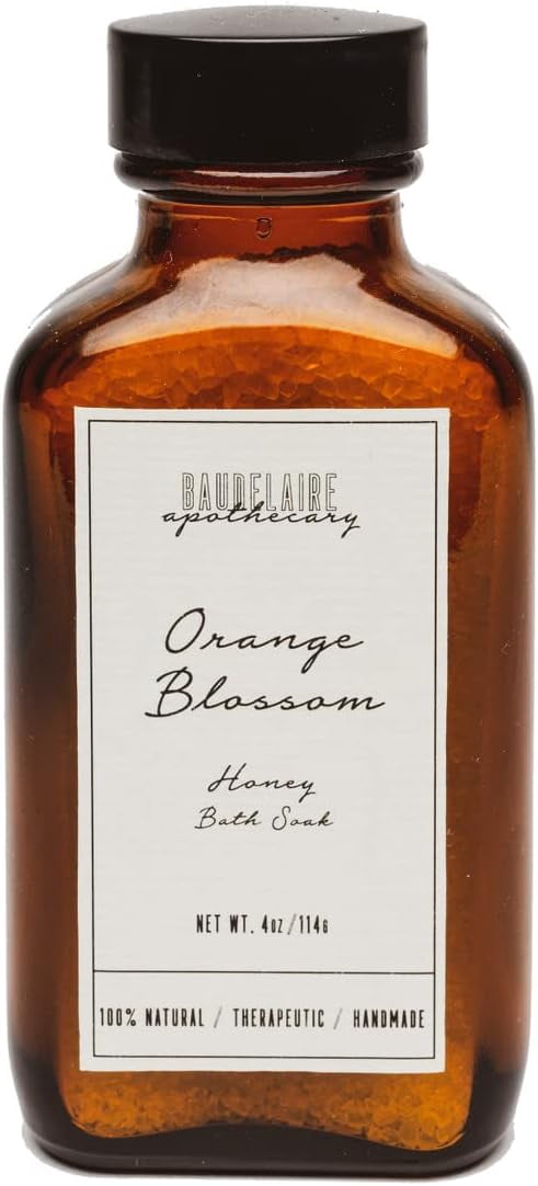 Baudelaire Orange Blossom Honey Bath Soak 4 oz Apothecary Formula