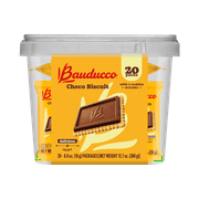 Bauducco Choco Biscuit Cookies , Tub 20 Pack, 2 Cookies per Pack, Individually wrapped, 12.7 oz