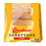 Bauducco Classic Panettone, With Candied Fruit & Raisins, Moist & Fresh Fruit Holiday Cake, 16oz
