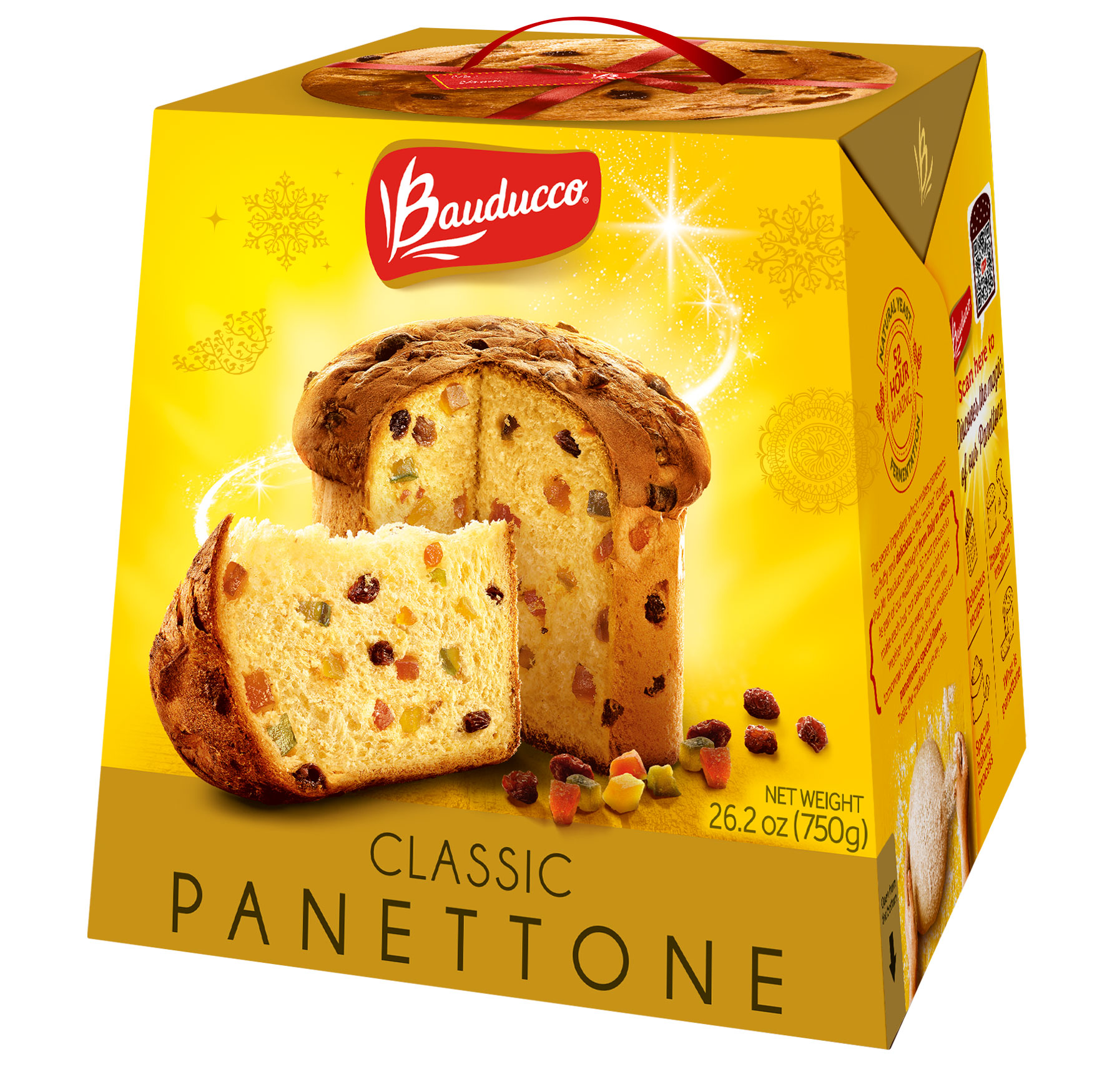 Bauducco Panettone Classic, Moist & Fresh, Traditional Italian Recipe, Holiday Cake, 26.2oz - image 1 of 9