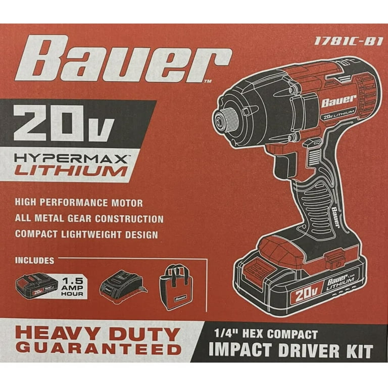 Bauer Tools 1781c-b1 20V Impact Driver
