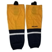Bauer 800 Series Ice Hockey Sock, Gold w/ Navy & White, Senior S-M