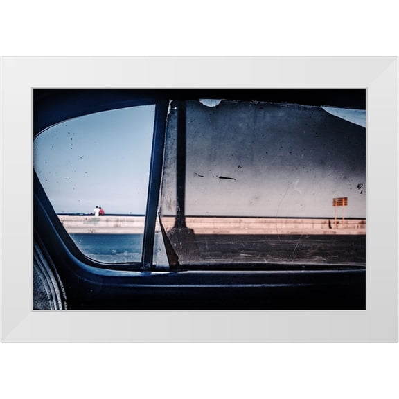 Bauer, Andreas 14x11 White Modern Wood Framed Museum Art Print Titled - Malecon