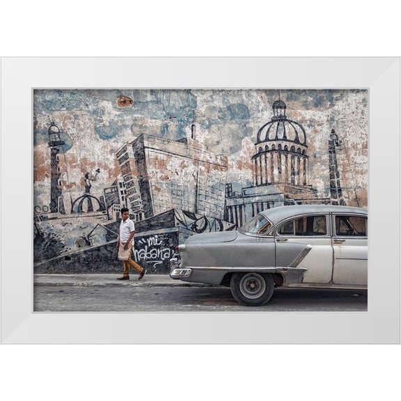 Bauer, Andreas 14x11 White Modern Wood Framed Museum Art Print Titled - Malecon