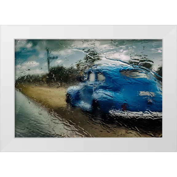 Bauer, Andreas 14x11 White Modern Wood Framed Museum Art Print Titled - Raining