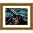 thumbnail image 1 of Bauer, Andreas 24x19 Gold Ornate Wood Framed with Double Matting Museum Art Print Titled - Driving Ii, 1 of 4
