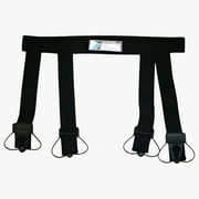 Bauer Ice Hockey ADULT Garter Belt, Hold Up Socks, Waist Size 30-40", Black