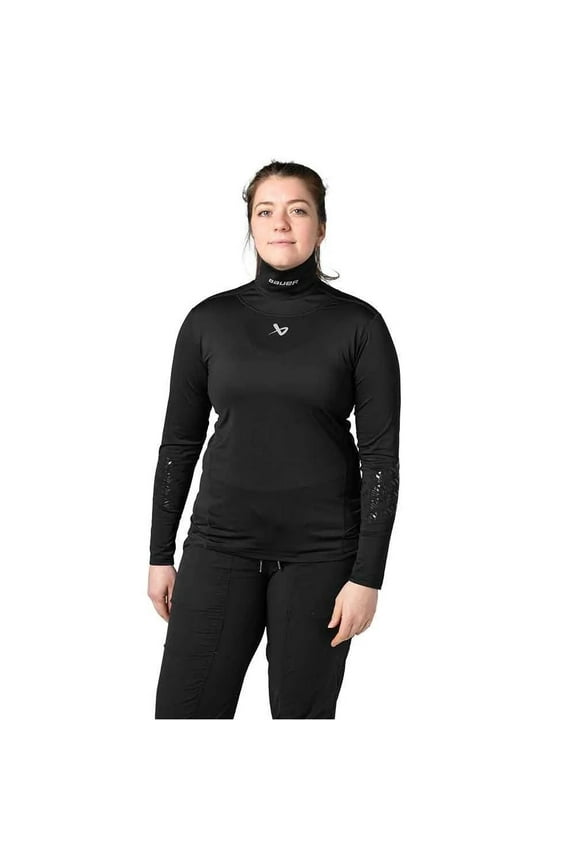 Bauer S24 WOMEN'S Hockey Cut-Resistant Neck Protect Long-Sleeve Base Layer Shirt