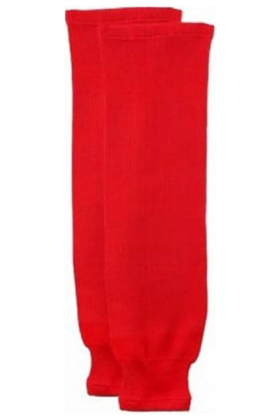 Senior Core Practice Hockey Socks, Red, S-M