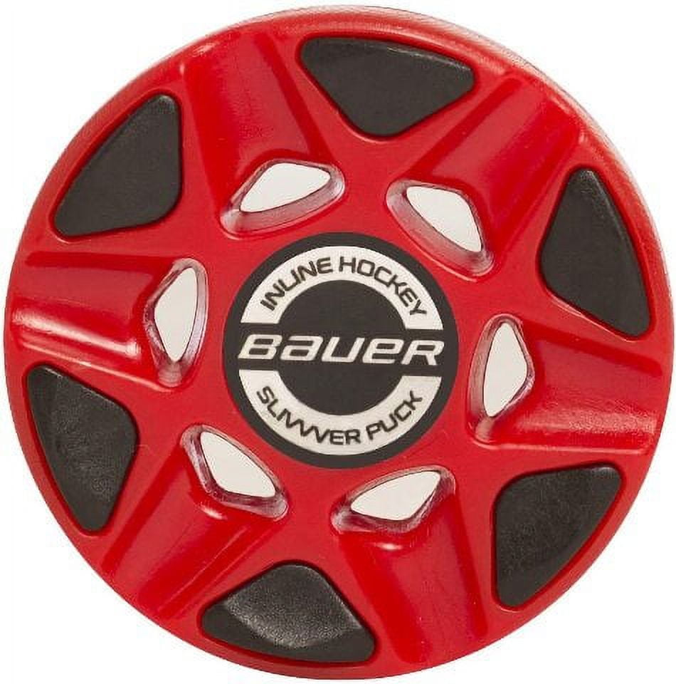 Bauer Slivvver Inline Roller Hockey Puck Red