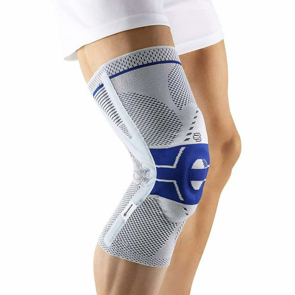 Bauerfeind - GenuTrain P3 - Knee Support - for Misalignment of The Kneecap- Titanium, Right Knee, Size 4