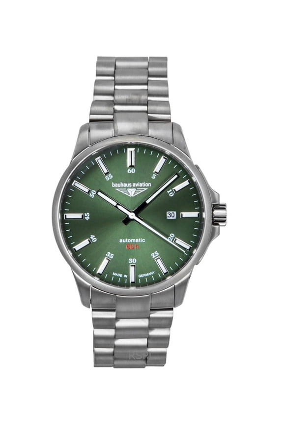 Aviation Titanium Dark Green Dial Automatic 2864M4 100M Men's Watch