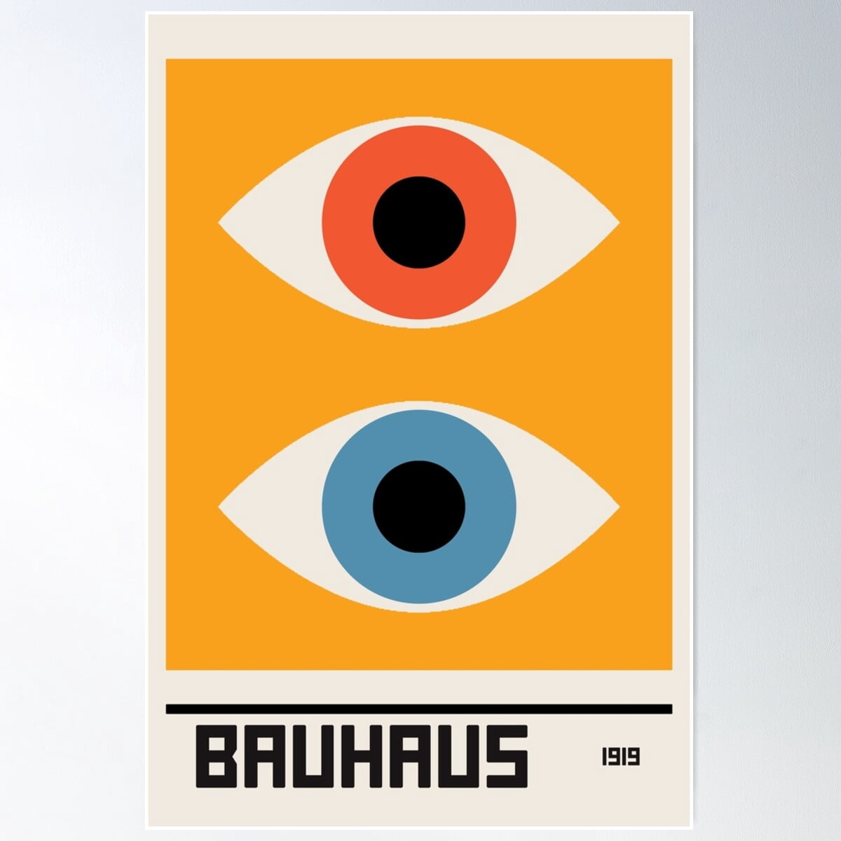 Póster «Manifiesto modernista de la Bauhaus por walter gropius - weimar