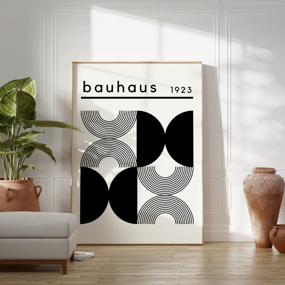 Bauhaus Geometric Art Print: Mid Century Modern Wall Decor #1934 ...