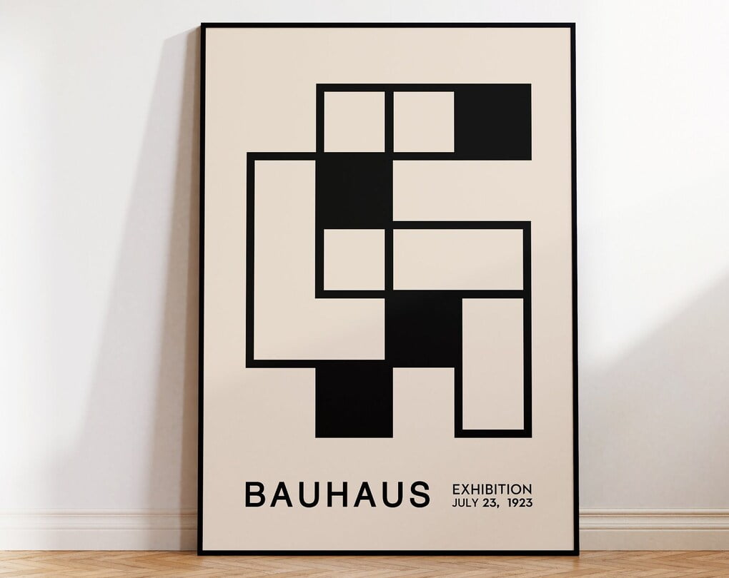 Bauhaus Poster Abstract Bauhaus Print Bauhaus Wall Art Exhibition ...