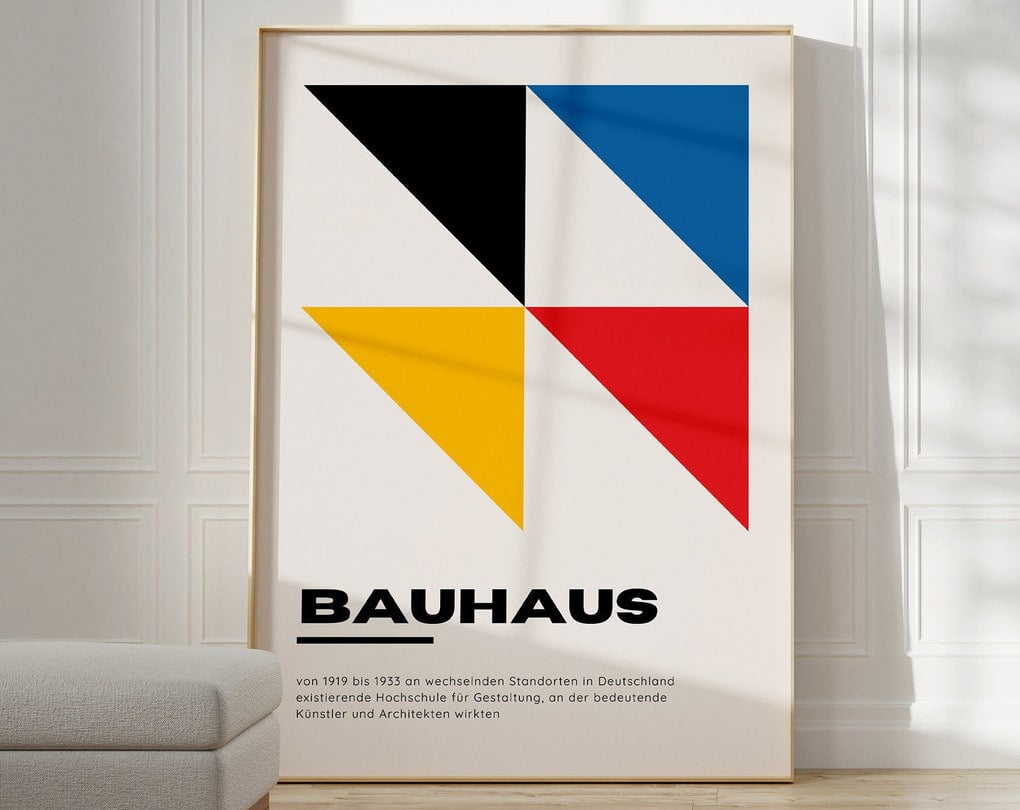Bauhaus Poster - Abstract Wall Art, Bauhaus Print, Museum Bauhaus Print ...