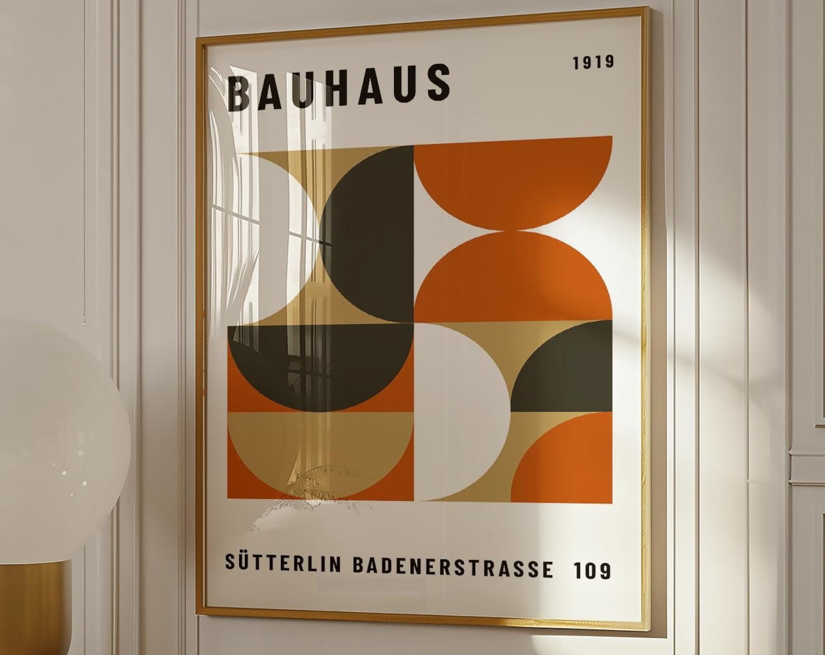 Bauhaus Poster Geometric Earth Tones Art Minimalist Wall Art Modern ...