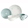 thumbnail image 1 of Baum Fiona 16 Piece Stoneware Dinnerware Set, Sky Blue, 1 of 7