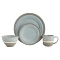 thumbnail image 1 of Baum HARP16B Harper Mist Ceramic Dinnerware Set, Light Blue - 16 Piece, 1 of 1