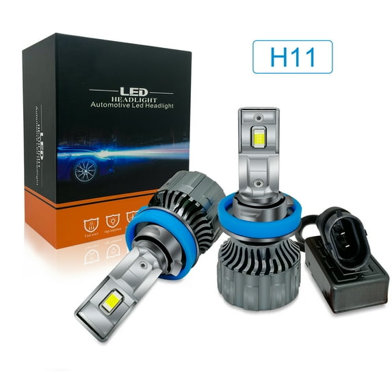 Bauma Auto 2Pcs H11 LED Headlight Bulbs 7000K Cold White 20000LM Beam Car Head Lamp Light