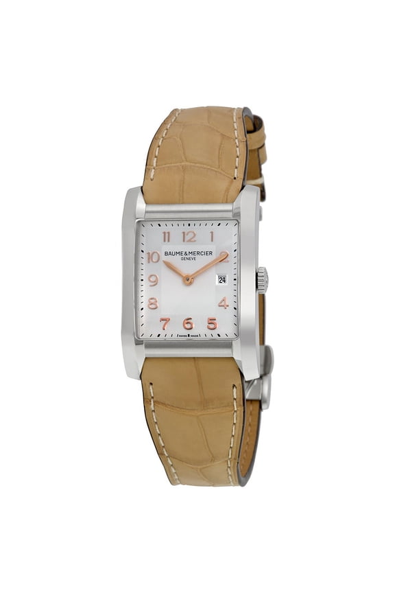 Baume and Mercier Hampton Silver Dial Stainless Steel Ladies Watch 10081